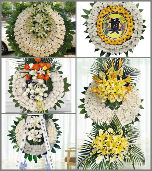 安徽阜阳市颍上县新集镇姜郢村花圈速递